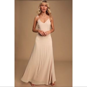 Lulu’s, Medium blush bridesmaids gown